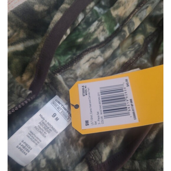 Carhartt Camo Fleece Vest Baby 9 months - Picture 2 of 4